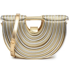Trendy Woven Evening Clutch Purse Half Round Designer Shoulder/Crossbody Bag …