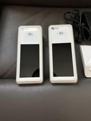 Clover Flex 2 White POS – Lot of 2 – Factory Reset – Protective Grip Case