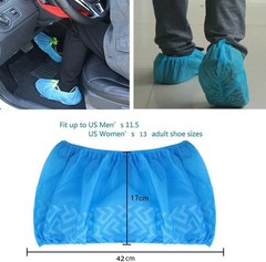 200 Count Disposable Shoe Covers Non-Woven Anti Slip Durable Medical Gear Grade
