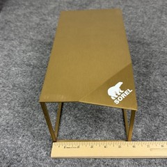 SOREL Store Display Riser Gold Metal Retail Shoe Boot Logo Stand Fixture