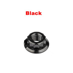Titanium Nuts Flange Lock Nut for Bike Motorcycl Car Fasteners M5/M6/M8/M10/M12