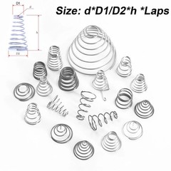 Conical Cone Compression Spring Pressure Spring Wire Dia 0.4-2 mm Length 7-76 mm