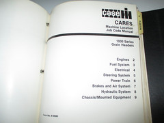 IH & Case IH Combines & Planters Time Schedule & Procedure (Flat Rate) Manuals