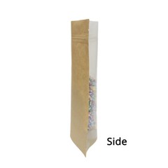 Many Sizes for Clear Front Kraft Paper Back Mylar Stand Up Zip lock Bag M34