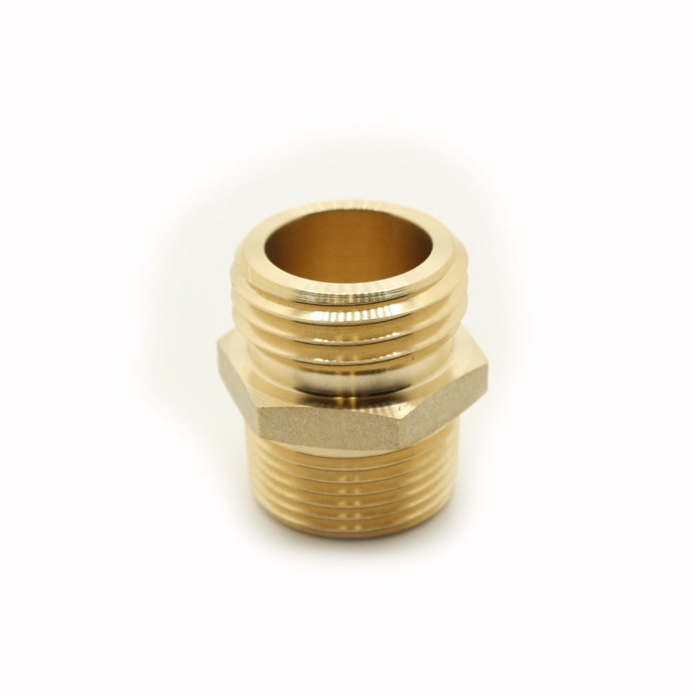 1-1/2 Inch Male NH/NST x 1-1/2 Inch Male NPSH Brass HEx Fire Hose Hydrant Adapte