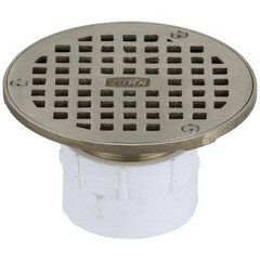 Zurn FD2210-PV2 Adjustable Floor Drain PVC Body 2 in Solvent Weld NEW