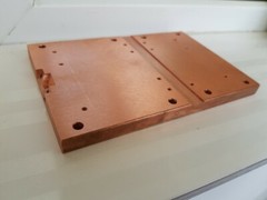 Copper plate 150х100х10mm size LDMOS PA amplifier