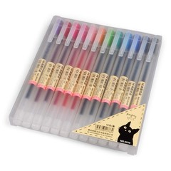 bouti1583 1 Count (Pack of 12), Yellow,Orange,Blue,Green,Brown,Pink,Red,Black