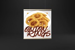 ONION RINGS | Laminated Vinyl Decal Sticker Label
