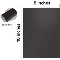 24 Self Adhesive Magnetic Sheets 8×10 Magnet Sheet with Adhesive Strong Flexible