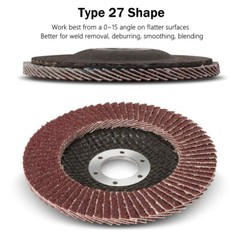 20X 4-1/2 Flap Discs 40 60 80 120 Grit Angle Grinder Sanding Grinding Wheels 4.5