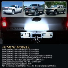 18 SMD LED License Plate Lights for 1999-2013 Chevy GMC Cadillac 6000K White