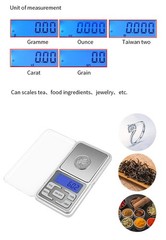 TXY High Precision Jewelry Scales 120 * 65 * 20mm / 4.8 * 2.5 * 0.8in, Silver