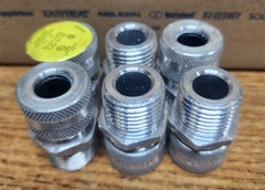 🤠 6) NEW APPLETON ALUMINUM CORD GRIP CONNECTOR .312-.437 CG-3150 LOT OF 6