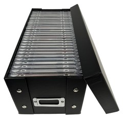 2 CheckOutStore Black CD Jewel Cases Storage Box (Holds 29 Cases) **1-3 DAYS