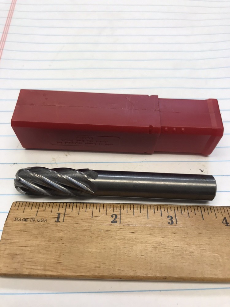 1 pc. 14.0 mm 6 FLUTE CARBIDE BALL END MILL CC. RTW USA (loc stk)