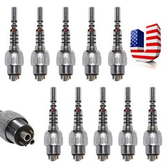 1-10 Dental 6-Hole Quick Coupler Swivel For Fiber Optic High Speed Handpiece Y6