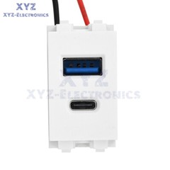 Type 128 USB Power Module 220V Socket 5V 2.1A USB+Type-C Charge Socket Module