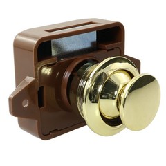 Keyless Push Button Catch Door Knob Lock Push Button Catch Lock for RV Carava…