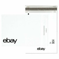 25 eBay Brand 6.25″ x 8.5″ Polymailer Shipping ENVELOPES No padding – Black Logo