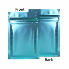 Blue Various Sizes Foil Zip Pouch Light Block Moisture Proof Reusable Bags