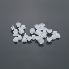 100Pcs Composite Dental Orthodontic Ceramic Clear Lingual Button Bondable Round