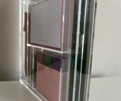 Kate Spade New York Colorblock Tackle Box Shamrock Pink Green Desk Office Kit