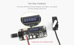 Waveshare 2.3kg Dual-axis Serial Bus Servo Two-way Feedback, Servo/Motor Mode