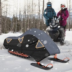 Tokept Snowmobile Cover, 300D Waterproof Oxford Fabric Sled Ski Cover, with Tria