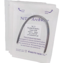50 Packs Dental Orthodontic Super Elastic Wire Niti Round Arch Wires Ovoid Form