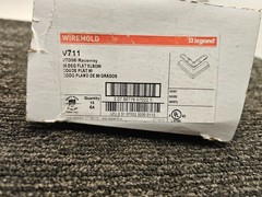 (QTY 10) Wiremold V711 Legrand Flat Elbow Ivory Steel 90 Degree