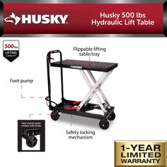 500 Lb. Hydraulic Lift Table