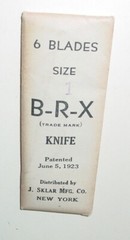 Vintage Knife J. Sklar B-R-X Scapel Blades Craft Tool Lot 18 New York USA NOS