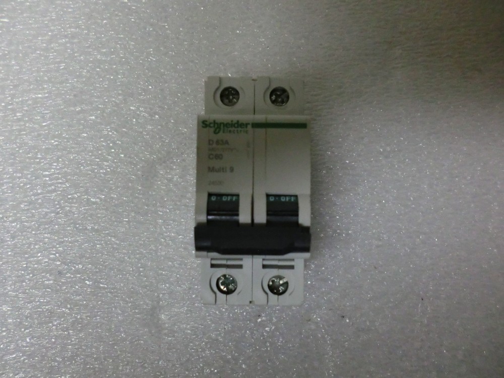 Schneider Electric Circuit Breaker D 63A C60 Multi 9 24530 2P Rep by M9F23263