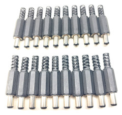 Lot of 20 – DC Male Barrel Power Plug 2.5mm x 5.5mm x 9.5mm