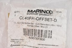Marinco CL40FR-OFFSET-D Terminal Block Accessories Blue Copper Crimp-On