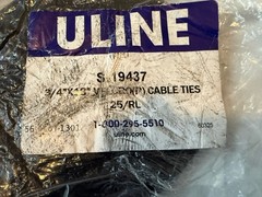 Velcro Brand One-Wrap Strap 3/4″ x 18″ Hook & Loop Cable Ties Black 25 Roll NEW