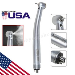 Dental LED Fiber Optic High Speed Handpiece E-generator 4 Hole 3-Spray UDM4 USA