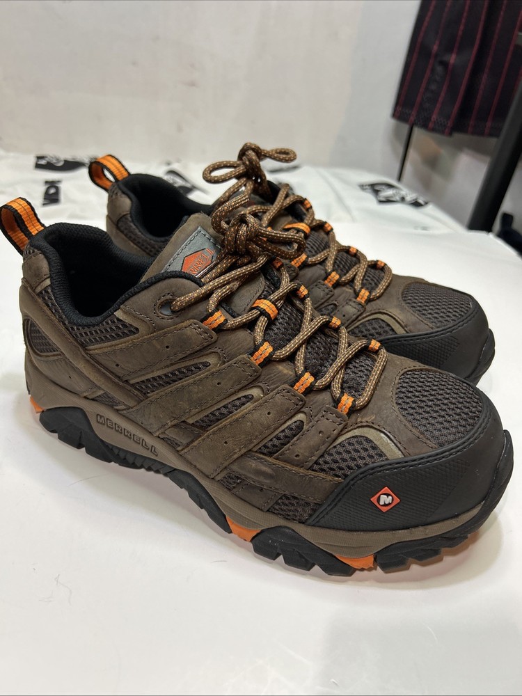 Men’s Moab Vertex Vent Composite Toe Work Shoes ‘Clay’ J11119 Size 11 W