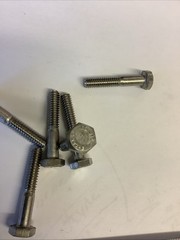 Stainless Steel 316 Hex Bolts, 1/4-20 X 1 1/2”Stamped 316( 200 Pc In Lot) LCLS