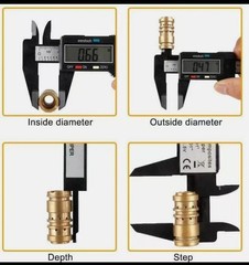 6″ 150mm Electronic Digital Caliper Micrometer – Carbon Fiber Composite – New