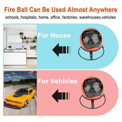 12 PACK Automatic Fire Ball Extinguisher With Bracket for ABCEF Type Fire