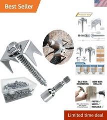 200 Pack of 1.6 Inch Galvanized Steel Fence Staples – Easy Screw Installation