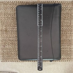 Franklin Covey Leather Ring Planner Binder Classic Size W/Inserts Zip Closure