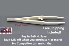 Plastic Tweezers Forceps General Purpose 7″ Nylon Tweezer Bead Craft Hobby