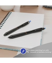 Pentonic B-RT 0.7mm Retractable Blue Ink Ball Point Pen Blister Pack of 3 Pens