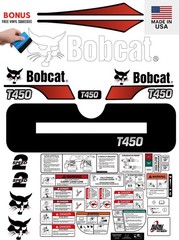 Fits Bobcat T450 Decal Kit Skid Steer / safety decals 3M VINYL / FREE SHIPPING
