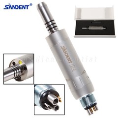 SANDENT Dental Low Speed Air Motor 6Holes Fiber Optic LED Inner Water Channel MX