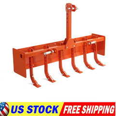 55″ Box Blade for Tractor, Box Scraper for Tractor CAT-0 & CAT-1 3 Point Hitch