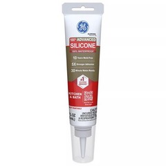 GE Advanced Almond Silicone 2 Kitchen and Bath Caulk Sealant 2.8 oz 2816708